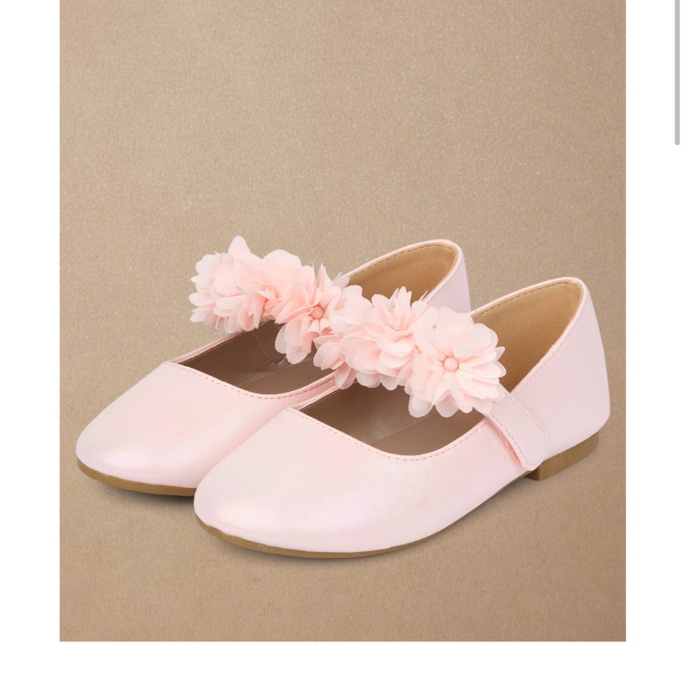 Pink Floral Kids Shoes